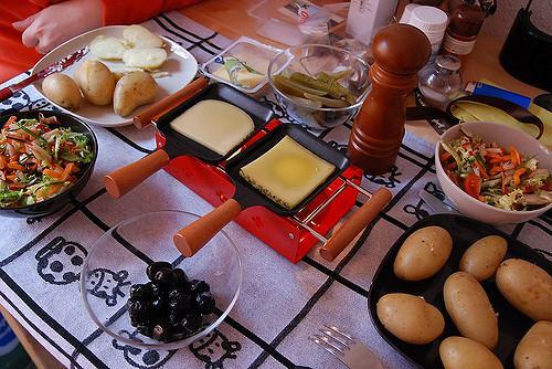 Swiss dish Raclette cheese