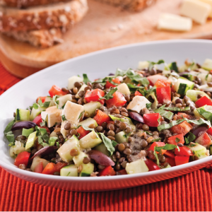 French salads, part of Swiss cuisine